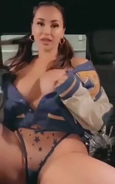 Ana Cheri!!! Erotic body in car – New video OLF leakd so hot