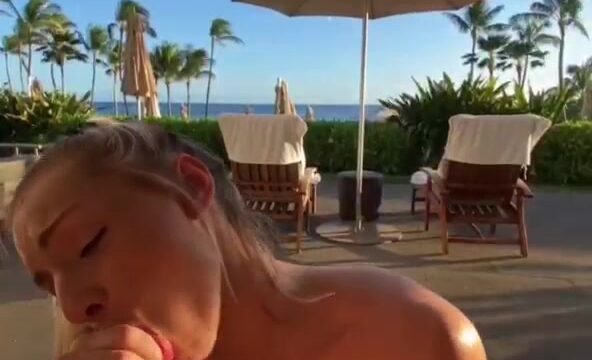 TheRealBrittFit!!! Hot blowjob with her BF