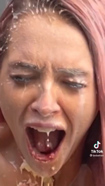Bebahan OMG she got cum shot on her face hot – onlyfans leaked !